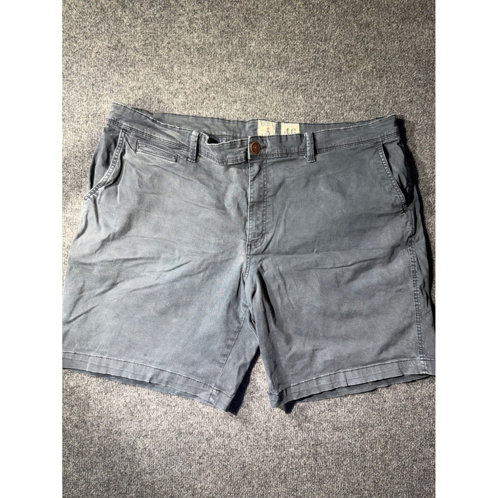 RedHead Chino Shorts Mens 46 Blue Gray Excellent Stretch Flat Front Outdoor